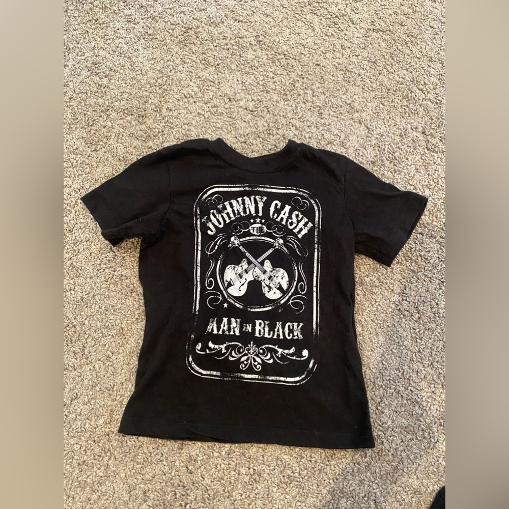 Little kids Johnny cash band tee